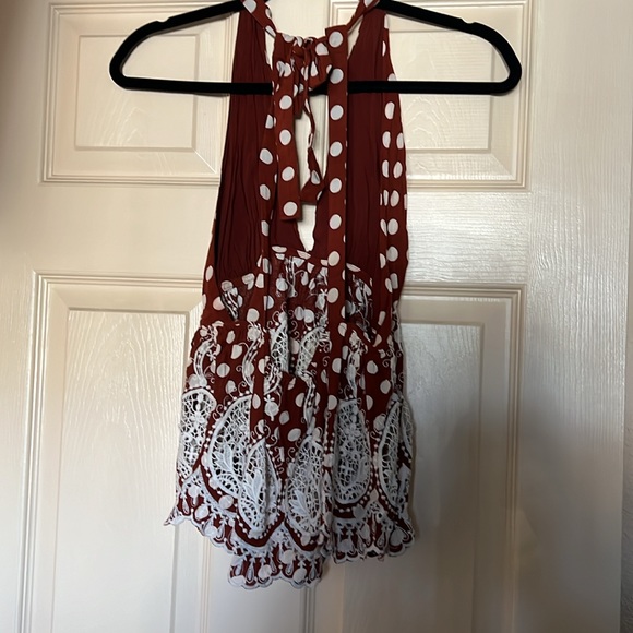 Free people Rust Halter Top - Picture 4 of 5